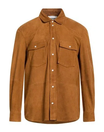 Sword 6.6.44 Man Shirt Camel Size 40 Leather In Brown