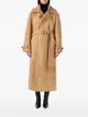Sword 6.6.44 Sword S.w.o.r.d. 6.644 Long Shearling Coat Beige In Neutral