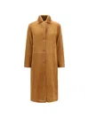 Sword 6.6.44 S.w.o.r.d 6.6.44 Leather Shearling Coat In Brown