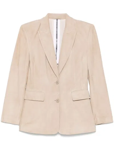 Sword 6.6.44 Suede Blazer In Neutrals
