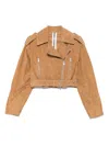Sword 6.6.44 Suede Jacket In Brown