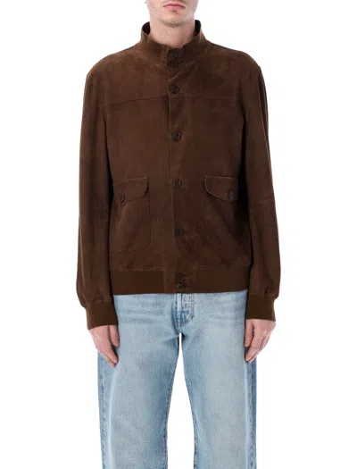 Sword 6.6.44 Sword Buttoned Leather Jacket In Brown