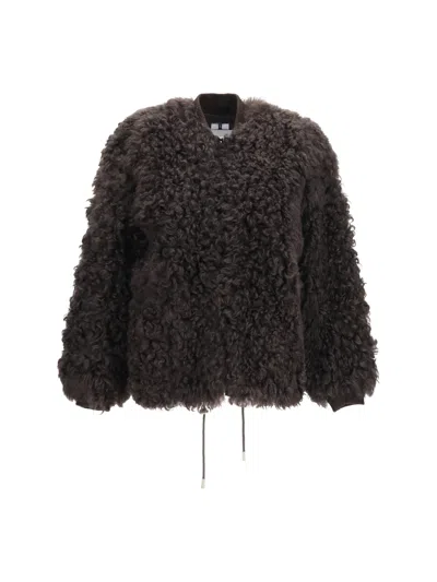 Sword 6.6.44 Teddy-effect Faux Fur Jacket In Black