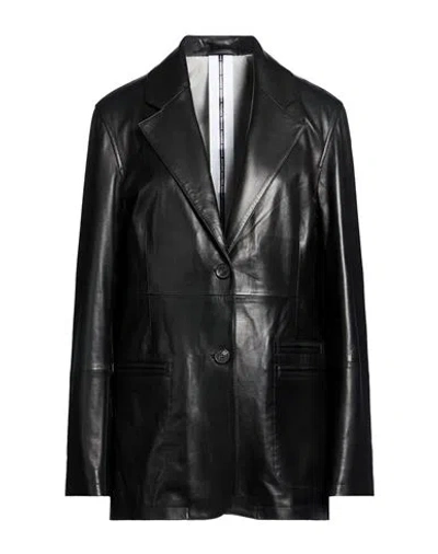 Sword 6.6.44 Woman Blazer Black Size 6 Leather