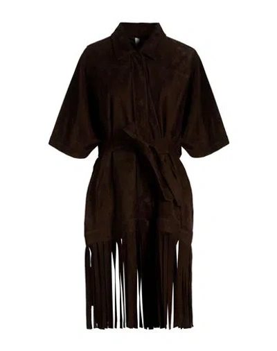 Sword 6.6.44 Woman Cape Dark Brown Size 6 Leather