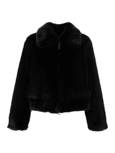 Sword 6.6.44 Woman Fake Fur Jacket In Black