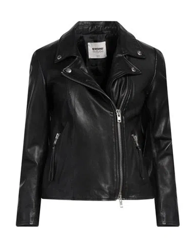 Sword 6.6.44 Woman Jacket Black Size 14 Leather