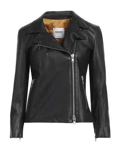 Sword 6.6.44 Woman Jacket Black Size 6 Leather