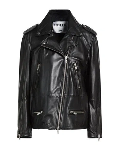 Sword 6.6.44 Woman Jacket Black Size 6 Leather