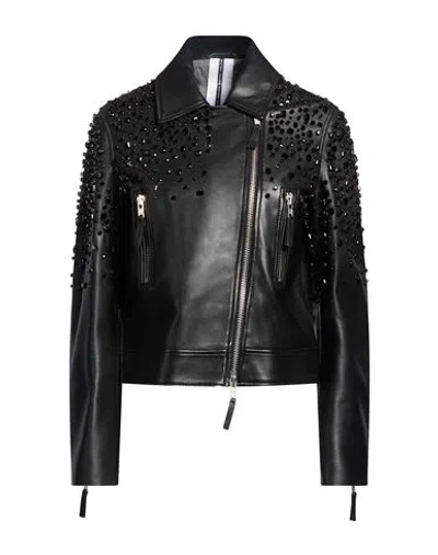 Sword 6.6.44 Woman Jacket Black Size 6 Leather In Multi