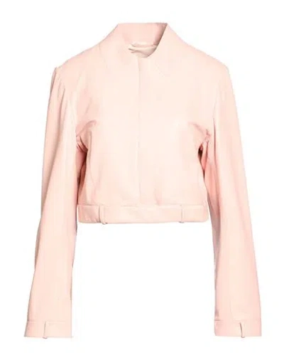 Sword 6.6.44 Woman Jacket Blush Size 6 Leather In Pink