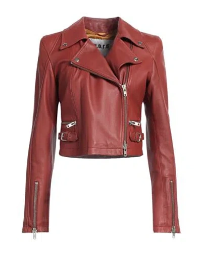 Sword 6.6.44 Woman Jacket Brown Size 8 Lambskin