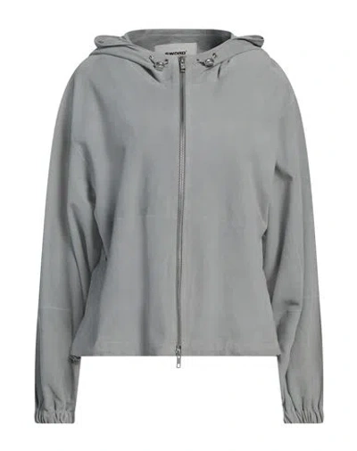 Sword 6.6.44 Woman Jacket Grey Size 6 Leather