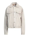 Sword 6.6.44 Woman Jacket Ivory Size 6 Soft Leather In White