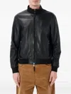 Sword 6.6.44 Sword Zip-fastening Leather Jacket In Black