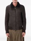Sword 6.6.44 S.w.o.r.d 6.6.44 Brown Shearling Bomber Jacket In Brown