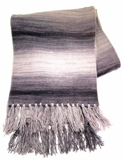 Swtr Ombre Cashmere Scarf In Flannel In Grey