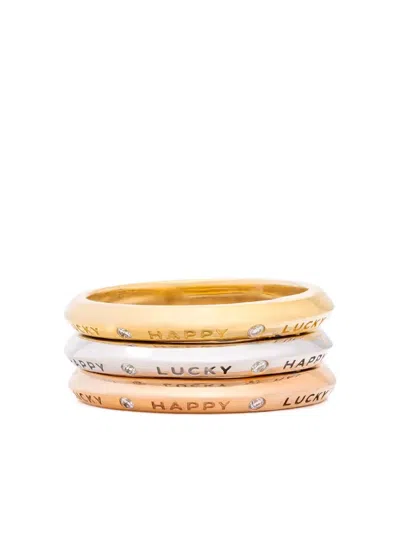 Sybarite 18k Gold Fortune Triad Diamond Ring
