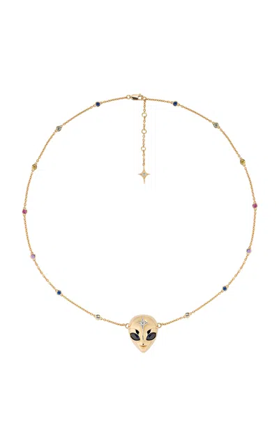 Sybarite 18k Yellow Gold She's An Alien Necklace In Gold