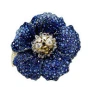 Sybarite Happy Bee Ring In Blue