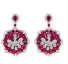 Sybarite Prima Ballerina Earrings In Red