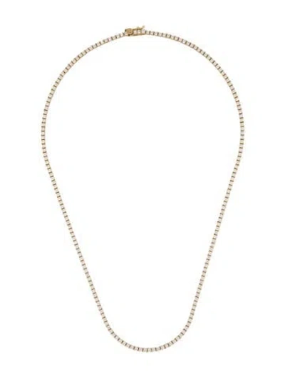 Pre-owned Sydney Evan 14k 1.51ctw Diamond Tennis Necklace, 16" In Multi
