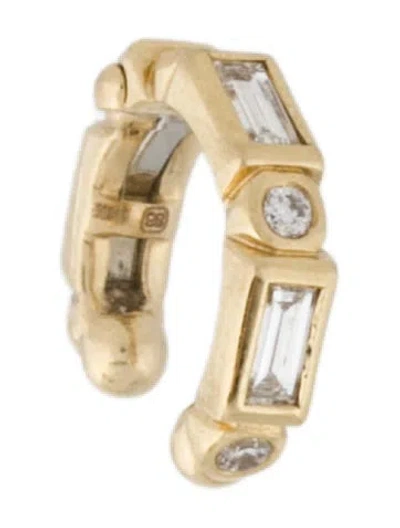 Pre-owned Sydney Evan 14k Diamond Ear Cuff, Single In Multi