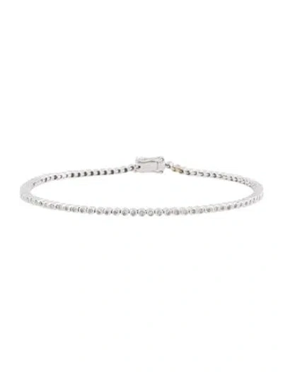 Pre-owned Sydney Evan 14k Diamond Eternity Bracelet, 7" In Multi