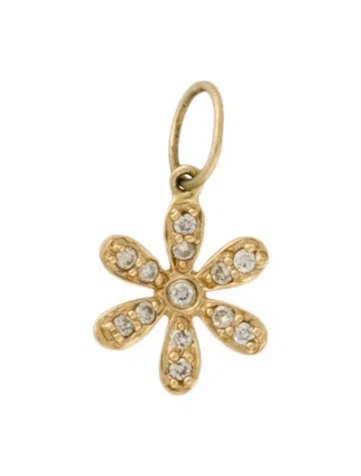 Pre-owned Sydney Evan 14k Diamond Flower Pendant In Multi