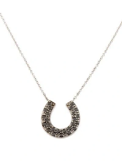 Pre-owned Sydney Evan 14k Diamond Horseshoe Pendant Necklace In Multi