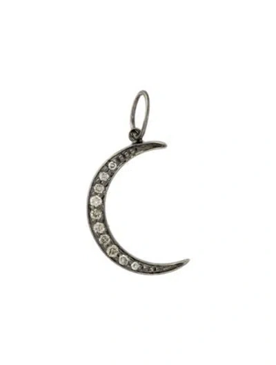 Pre-owned Sydney Evan 14k Diamond Moon Pendant In Multi
