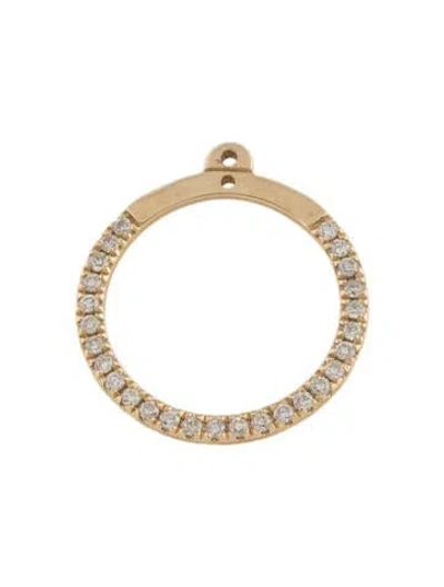 Pre-owned Sydney Evan 14k Diamond Single Circle Ear Jacket Enhancer In Multi