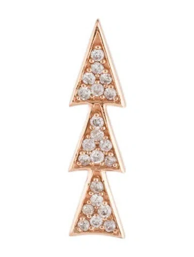 Pre-owned Sydney Evan 14k Diamond Single Drop Earring In Multi