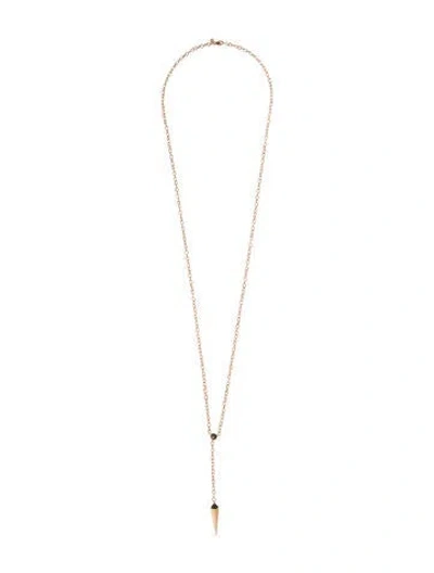 Pre-owned Sydney Evan 14k Diamond Spike Lavalier Necklace In Multi