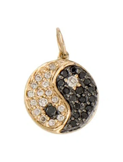 Pre-owned Sydney Evan 14k Diamond Yin Yang Charm In Multi