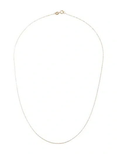 Pre-owned Sydney Evan 14k Square Chain Necklace, 16" In Multicolor