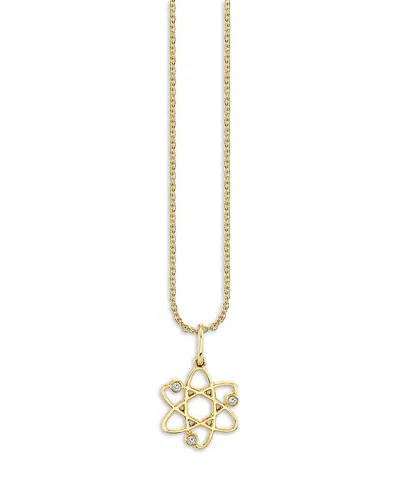 Sydney Evan 14k Yellow Gold Celestial Diamond Cosmos Pendant Necklace, 16-18