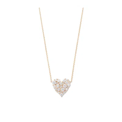 Sydney Evan 14k Yellow Gold Cocktail Heart Diamond Necklace