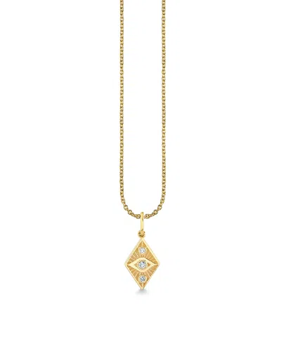 Sydney Evan 14k Yellow Gold Diamond Ace Of Diamonds Pendant Necklace, 16