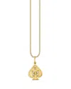 Sydney Evan 14k Yellow Gold Diamond Ace Of Spades Charm Necklace, 16 In Gold