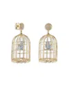 Sydney Evan 14k Yellow Gold Diamond Albert Cage Drop Earrings In Gold