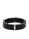 Sydney Evan 14k Yellow Gold Diamond And Onyx Bracelet In Black