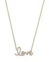 Sydney Evan 14k Yellow Gold Diamond Big Love Script Pendant Necklace, 18 In Gold