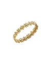Sydney Evan 14k Yellow Gold Diamond Flower Eternity Ring In Gold