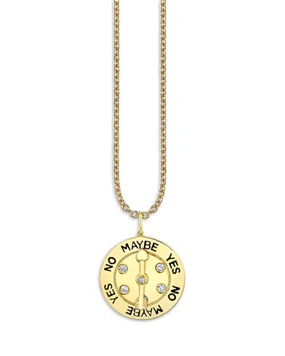 Sydney Evan 14k Yellow Gold Diamond Love Meter Charm Necklace, 16-18