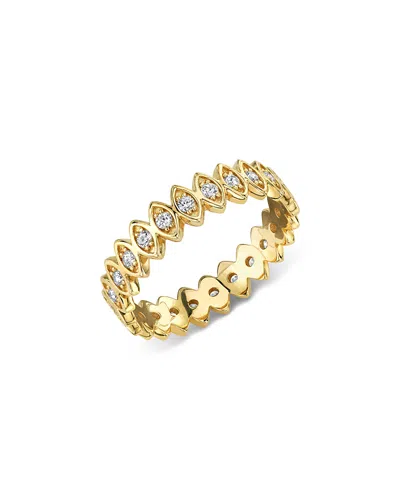 Sydney Evan 14k Yellow Gold Diamond Marquise Eternity Ring