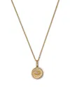 Sydney Evan 14k Yellow Gold Diamond Marquise Eye Coin Pendant Necklace, 0.013 Ct. T. W. In Gold