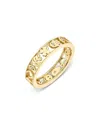 Sydney Evan 14k Yellow Gold Diamond Open Icon Ring In Gold
