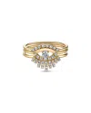 Sydney Evan 14k Yellow Gold Diamond Pave Evil Eye Ring Set In Gold