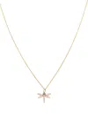 Sydney Evan 14k Yellow Gold Dragonfly Charm Diamond Necklace In Gold